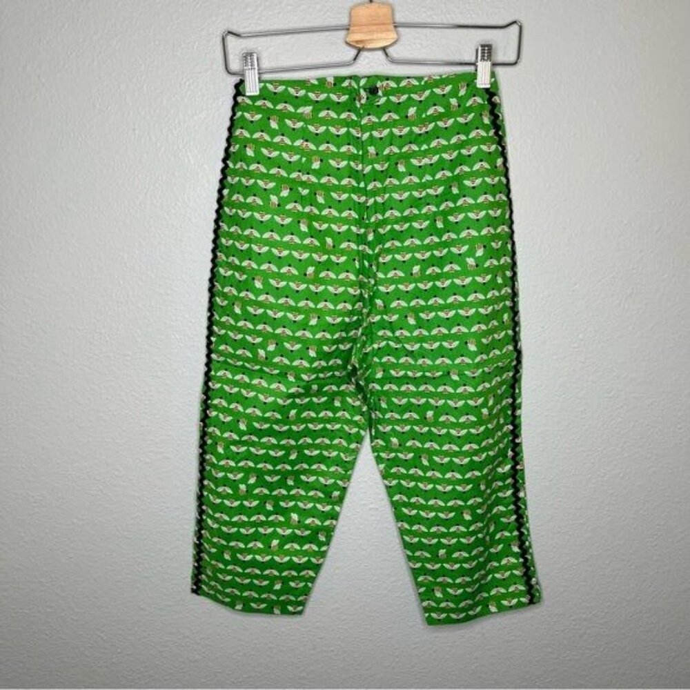 Bernie Dexter bee print pinup retro rockability pedal pusher Capri pants small - Picture 7 of 13
